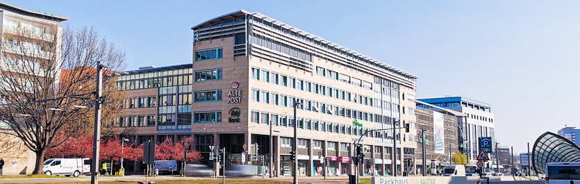 Gebäude vom COMCAVE.COLLEGE Standort Chemnitz