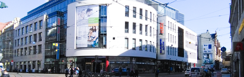 Gebäude vom COMCAVE.COLLEGE Standort Halle an der Saale