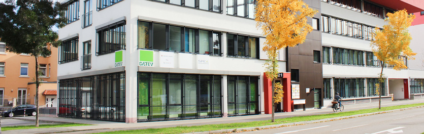 Gebäude vom COMCAVE.COLLEGE Standort Mannheim