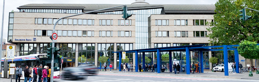 Gebäude vom COMCAVE.COLLEGE Standort Mönchengladbach