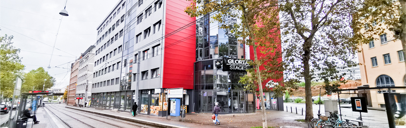 Gebäude vom COMCAVE.COLLEGE Standort Saarbrücken