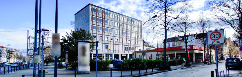 Gebäude vom COMCAVE.COLLEGE Standort Offenbach