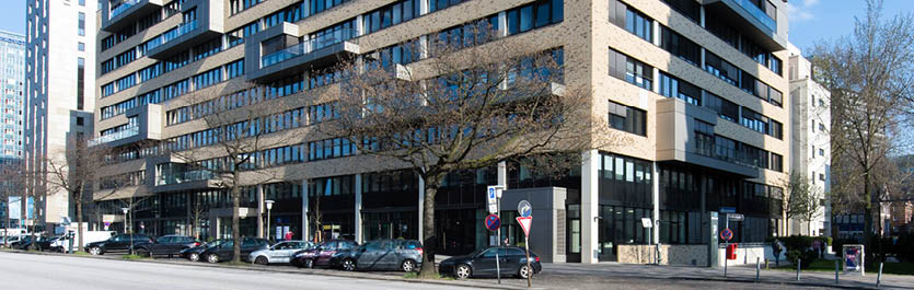 Gebäude vom COMCAVE.COLLEGE Standort Hamburg II